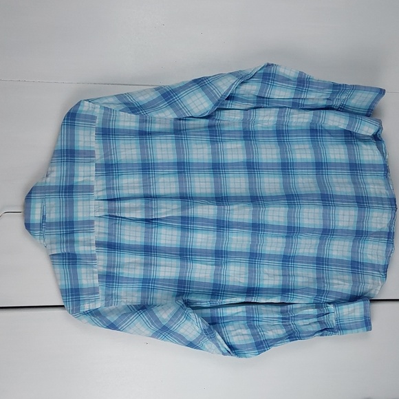 Peter Millar Mens Blue Plaid Long Sleeve Dress Shirt Button Down Preppy Sz.S - Picture 5 of 7